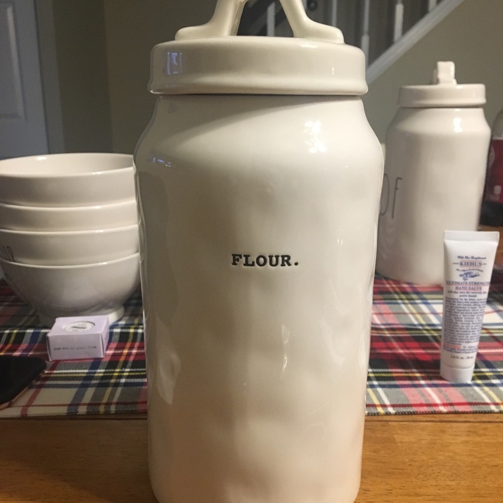Rae Dunn Typewriter Flour canister